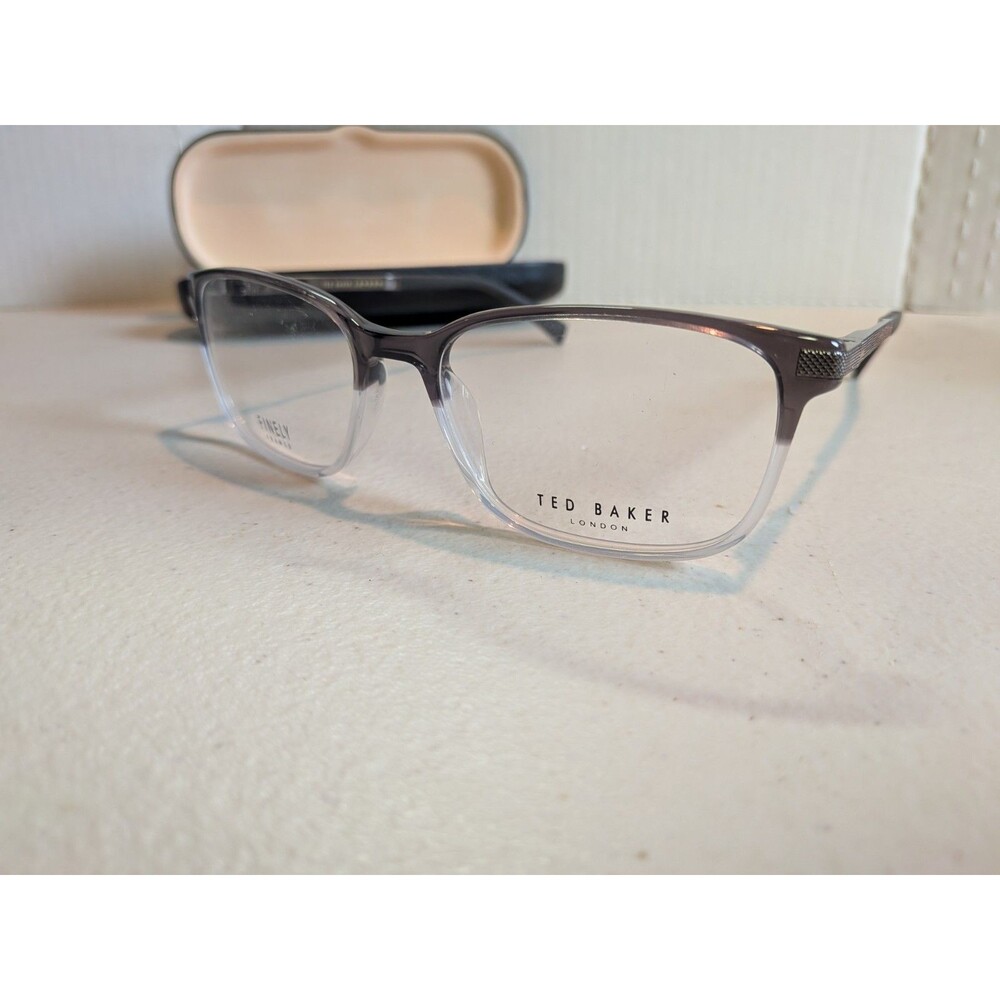Ted Baker TFM007 GRY Grey Crystal Men's Eyeglasses Frames 53-17-140